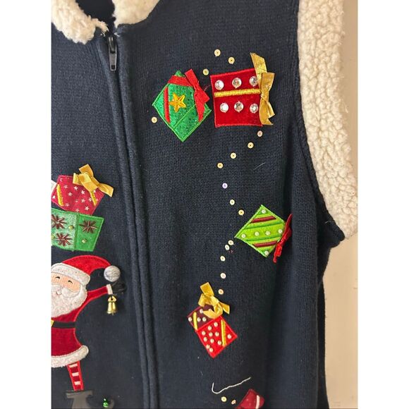 Crystal Kobe xl Christmas Zipper Vest Santa - Picture 5 of 8
